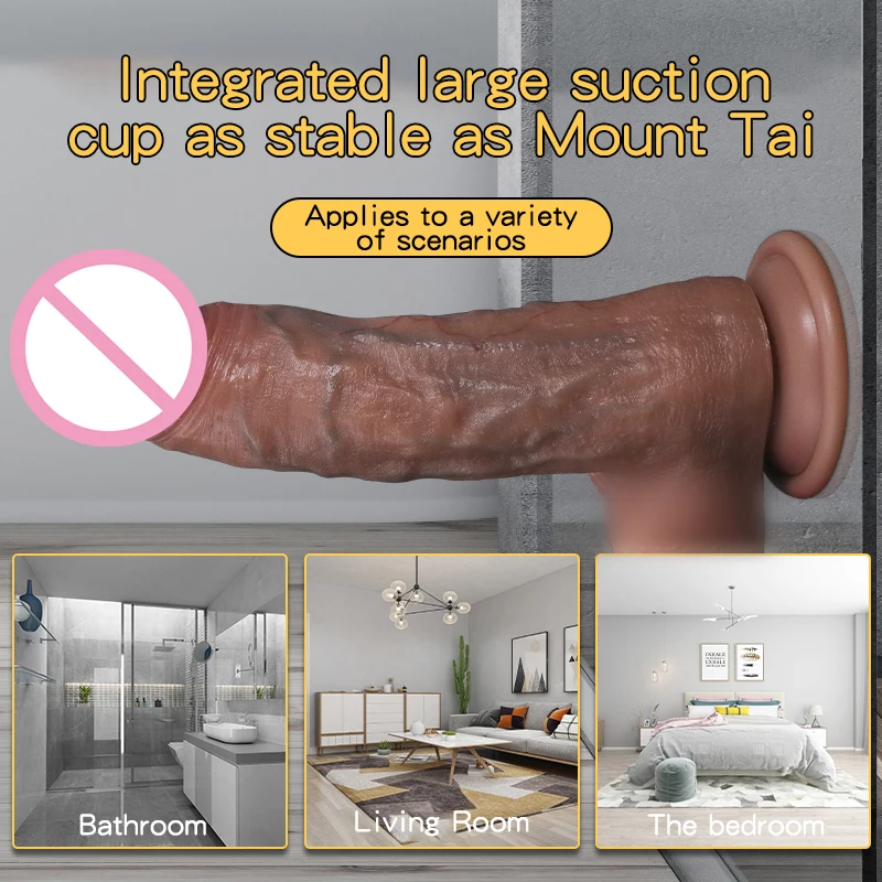 Realistic Dildo Soft Silicone Masturbator Consolador Huge Fake Penis Dick Juguete Suxual Masculino Sex Toys For Man Women 18+