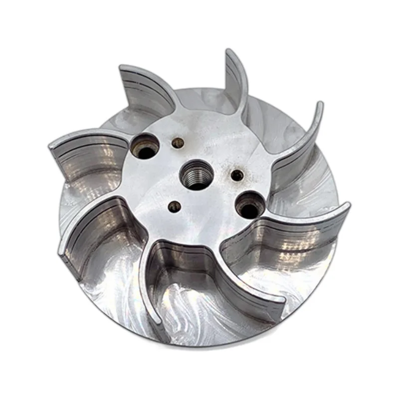 

CNC Lathe Machining Components Factory Custom Stainless Steel Precision Multi-blade Impeller Component