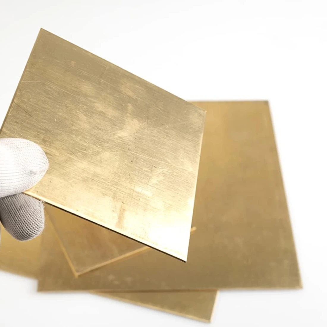 1Pcs Brass Sheet Thickness 0.5mm~ 6mm Brass Plate Cutting CNC Frame Model Mould DIY Contruction Brass