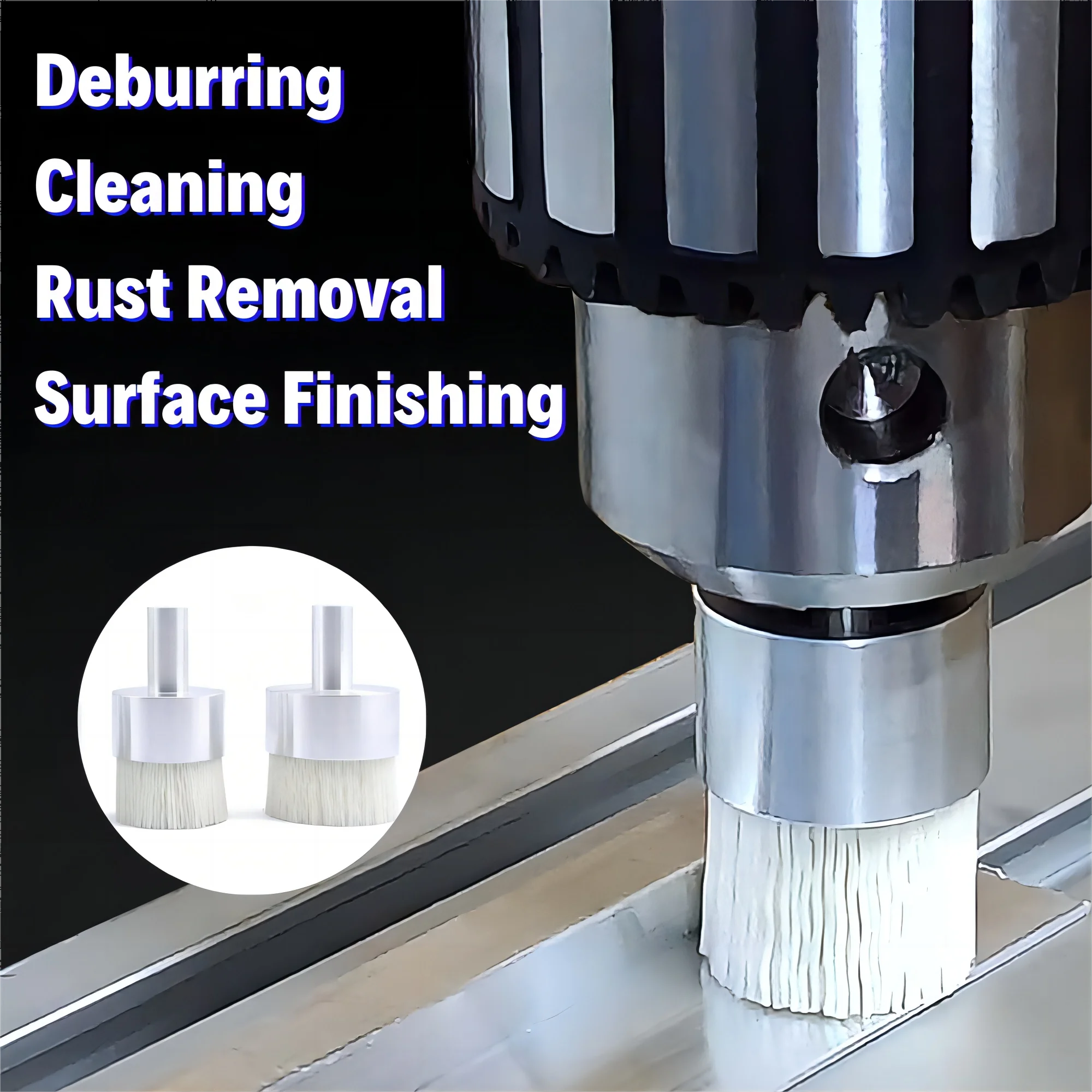 Ceramic Abrasive Nylon End Brushes Power Drill Wire Industrial Multifunctional Rust Removal Debur Paint Stripping Hand CNC Tools