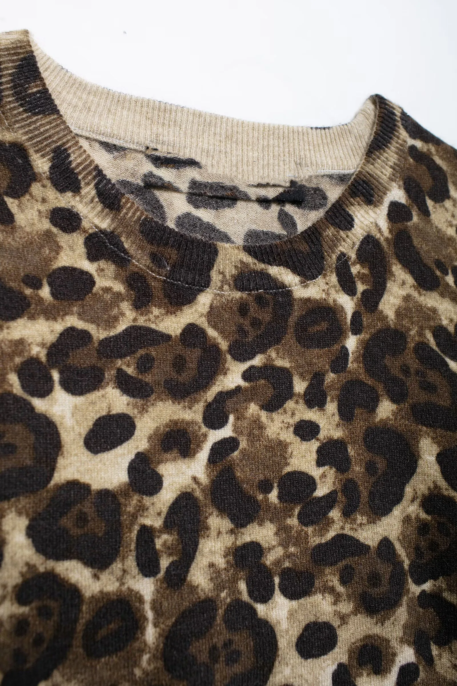 Vintage Women Leopard Print  Blouse Long Sleeve Shirt Woman Holiday Work Y2k Autumn Top Elegant Women\'s Casual Chic