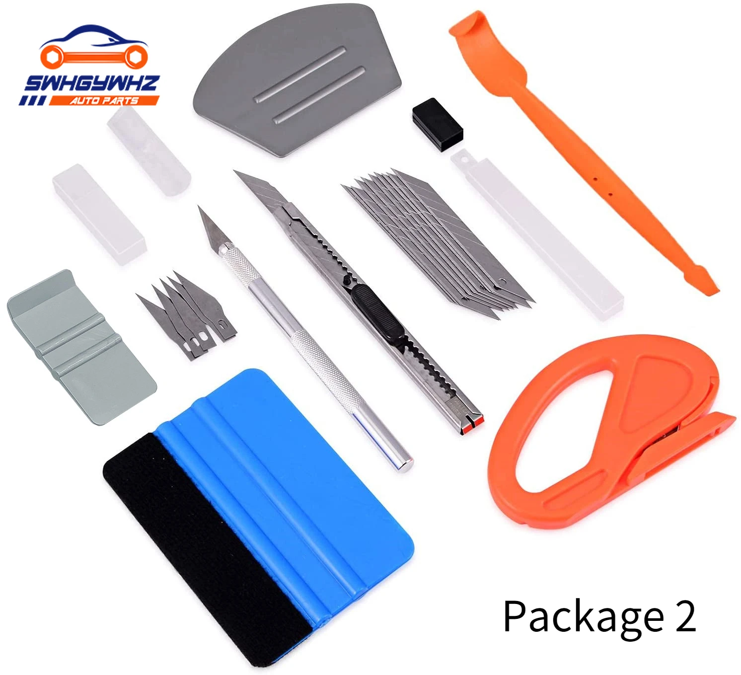 Car Window Glass Protective Film Installing Tool Car Window Film Squeegee Automotive Film Scrapers Window Tint Tools