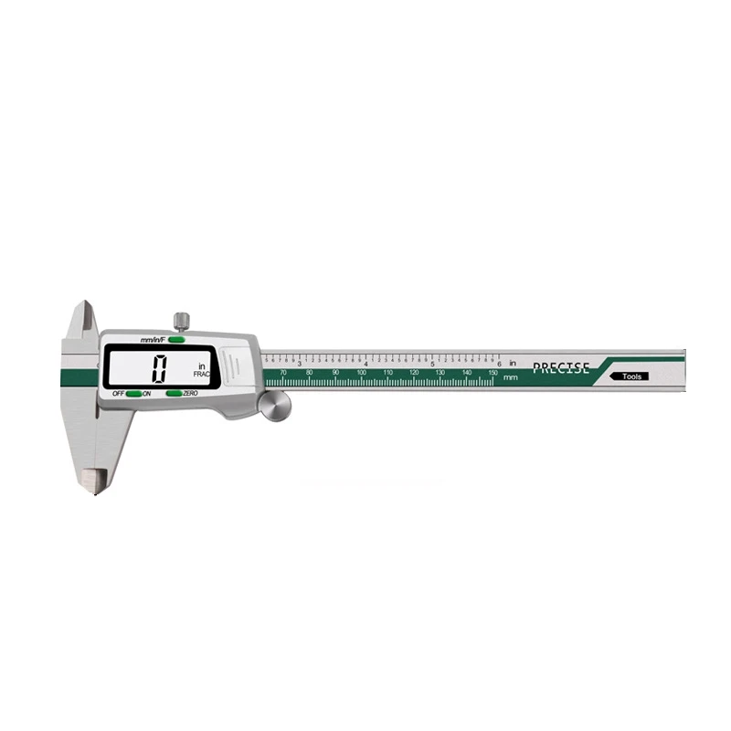 ET50 Spelling Vernier Calipers Green Vernier Calipers With Fractions With Metal Digital Mixed Score Display