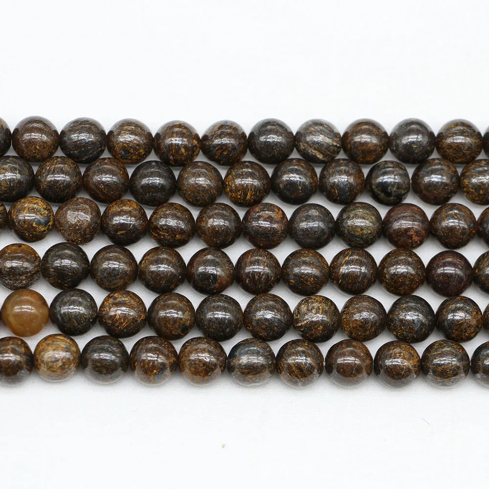 1strand/lot 4-12mm Bronzite Gemstone Beads for Jewelry Making Findings DIY Necklace Bracelet Jewelry Making Supplies