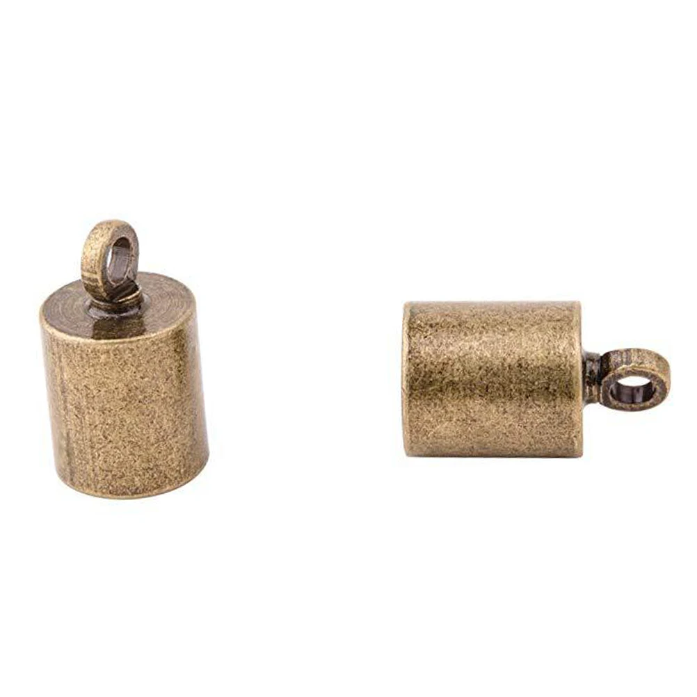 

200pcs Copper Ends Caps DIY Jewelry Accessories Wide Weight Cord Fringe Hat Buckle Unique Design Homemade Necklaces
