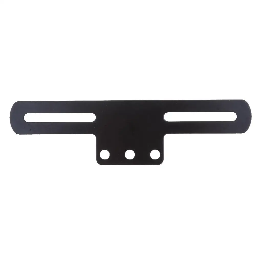 Universal Tail Motorcycle License Plate Iron Bracket Motorbike License Plate Holder Accessory M6 Screw 6.97 Inch Length Sliver