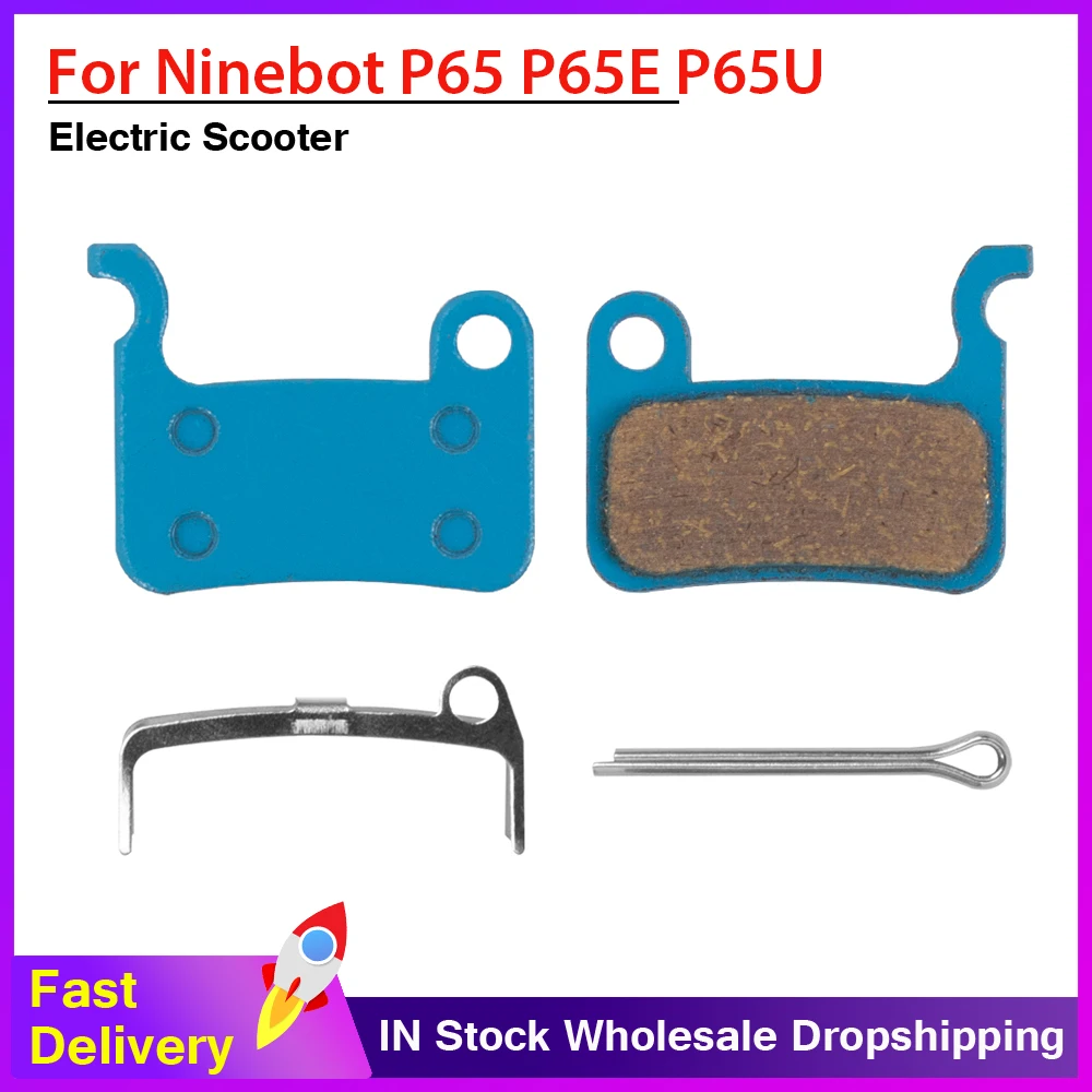 Metal Brake Pads for Segway Ninebot P65 P65U P65A P65E P100 P100S P100SE Electric Scooter Disc Brake Pad Replacement Parts