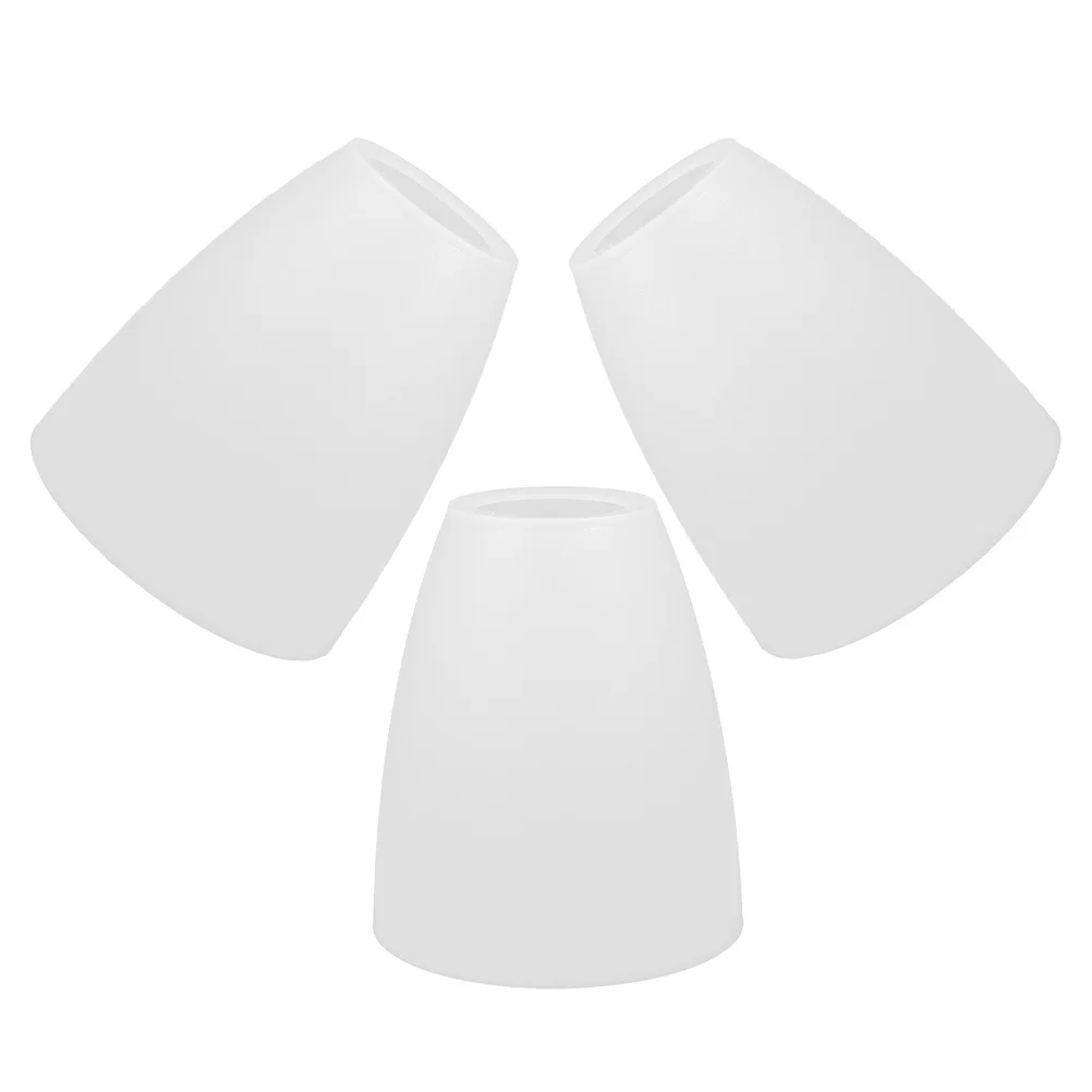 

3Pcs 40Mm Plastic Lampshade White Simple Round Covers for Chandelier Pendant Floor Lamp Hanging Light Fixture Replacement Bright