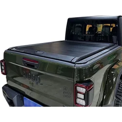Pick Up Retracting Truck Bed Retractable Roller Shutter Lid Manual Tonneau Cover For Jeep Gladiator 2 cab