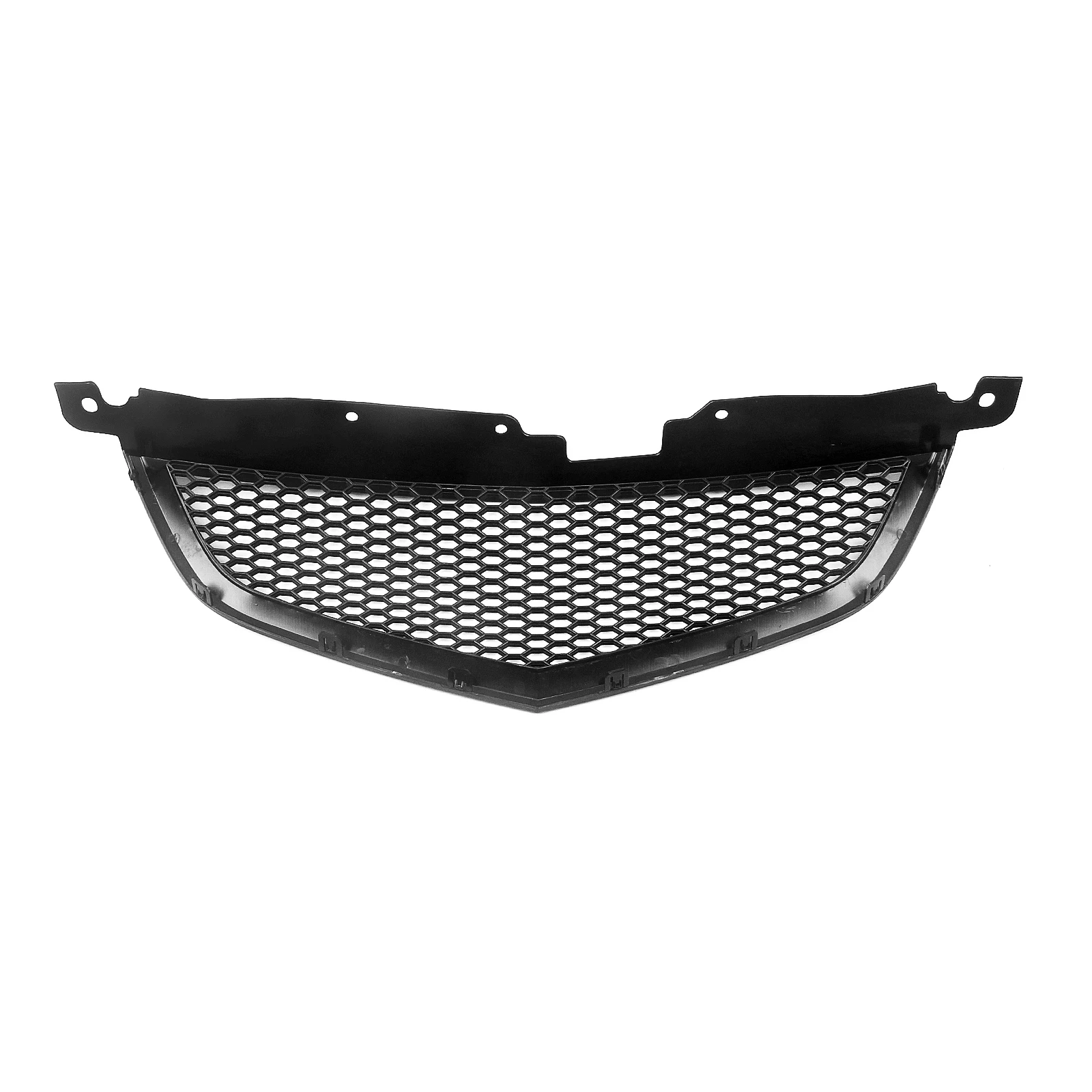 Front Grille Racing Grill For Acura TL 2004-2006 Carbon Fiber Look/Gloss/Matte Black Honeycomb Style Upper Bumper Hood Mesh Grid
