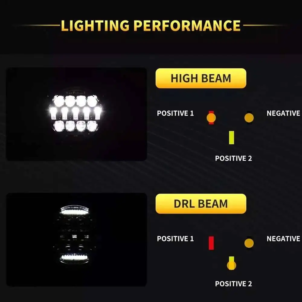 7-Zoll-LED-Arbeitsscheinwerfer, universeller Fahrlichtstrahler, Nebelscheinwerfer für Jeep, 4x4, SUV, UTV, ATV, Offroad, Boot, Traktor, LKW, Fahrzeug – Detail 4