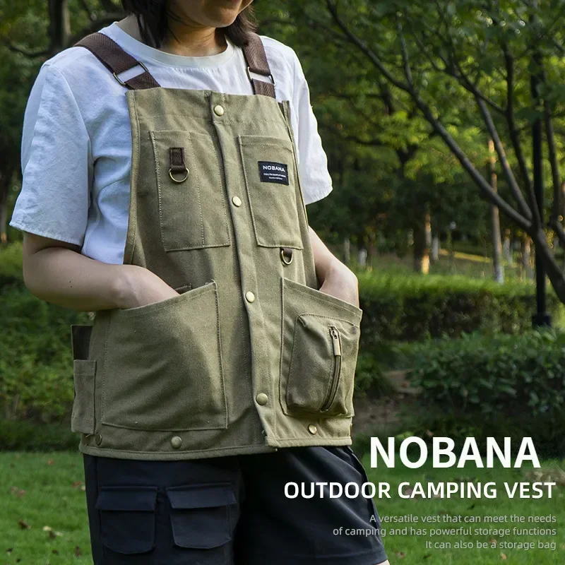 

Outdoor Camping Vest Camping Men Women's Leisure Multi-Functional Apron Fishing Camera Vest Coat Camping Equipment