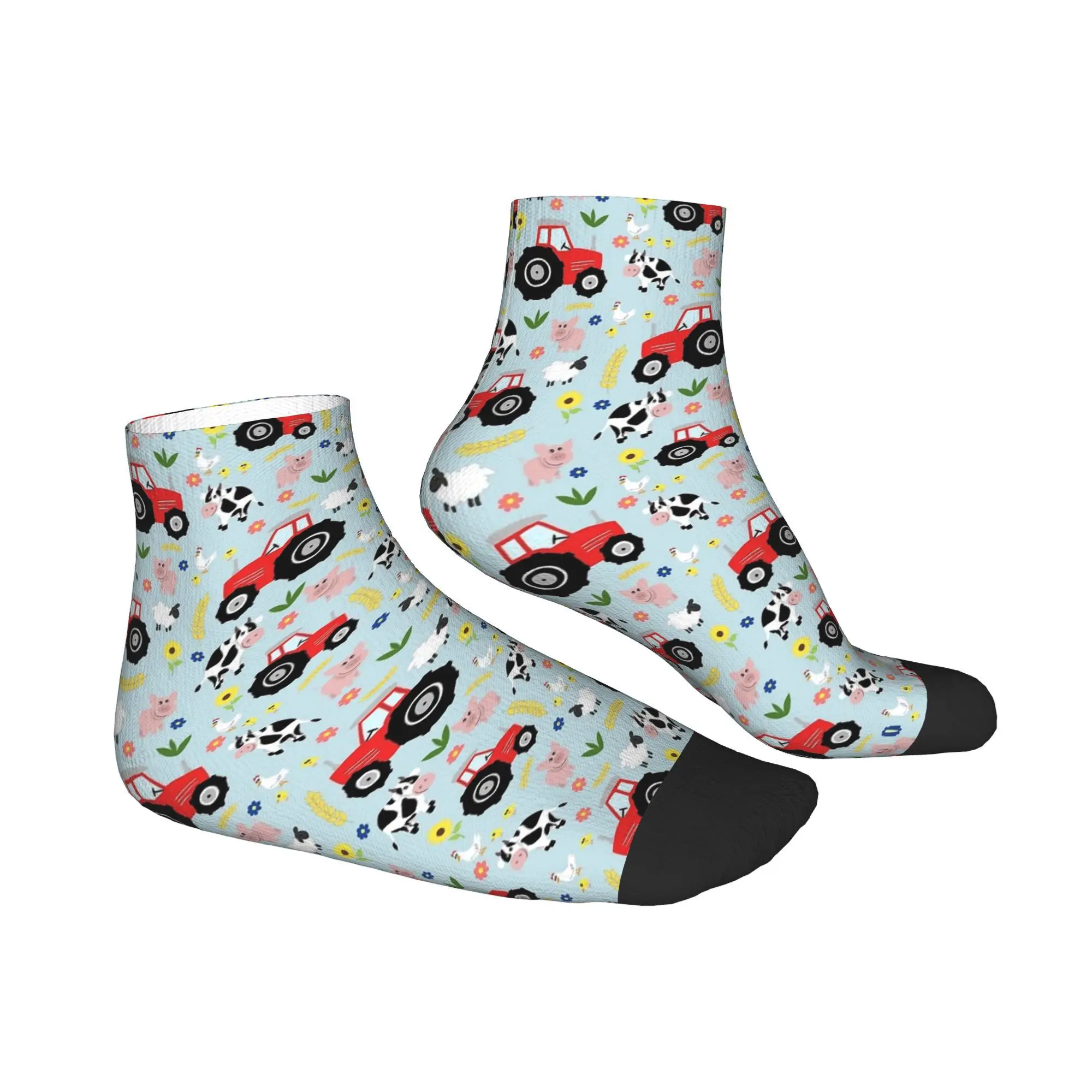 جوارب لطيفة للأطفال باللون الأحمر على شكل حيوانات المزرعة، جوارب هاراجوكو، ملحقات جوارب لجميع المواسم هدية عيد ميلاد للجنسين #2