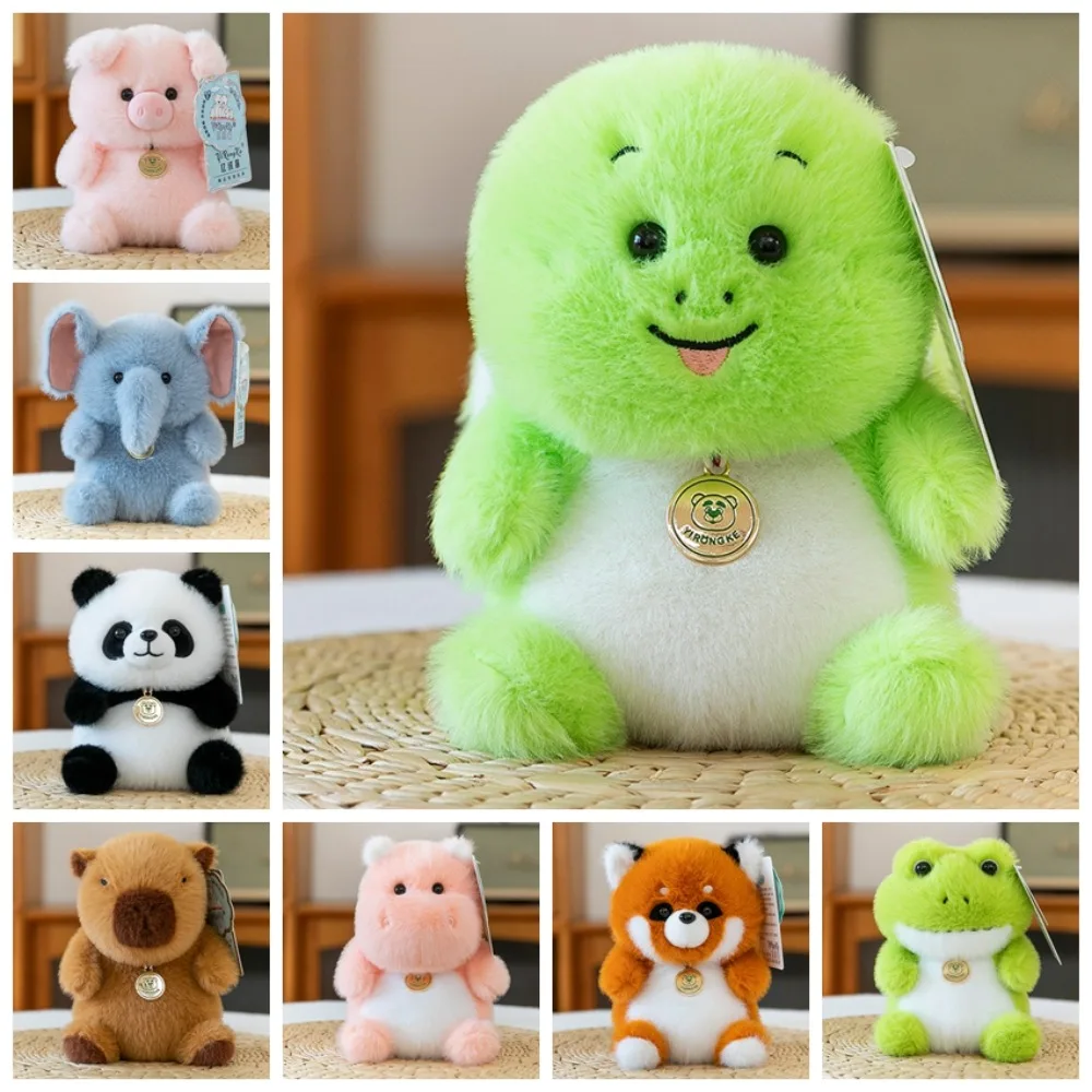 Tortue créative animaux assis chat en peluche éléphant animaux dessin animé Capybara en peluche garçons filles