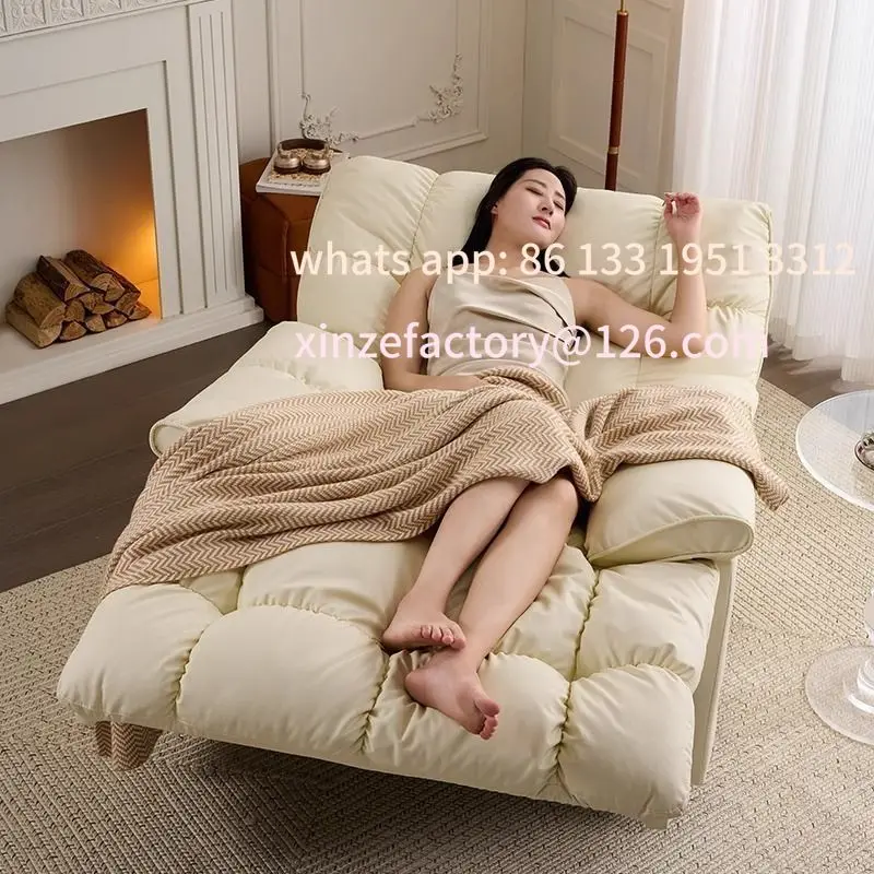 

Customizable Single Sofa Fabric Living Room Cinema Lazy Shake Cloud Electric Function Chair