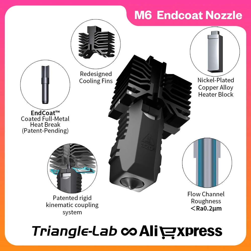 Trianglelab&Phaetus Conch Hotend مناسب تمامًا لـ QIDI Plus4 فوهة معطف نهاية قابلة للإزالة ومقاومة للاهتراء للغاية #1