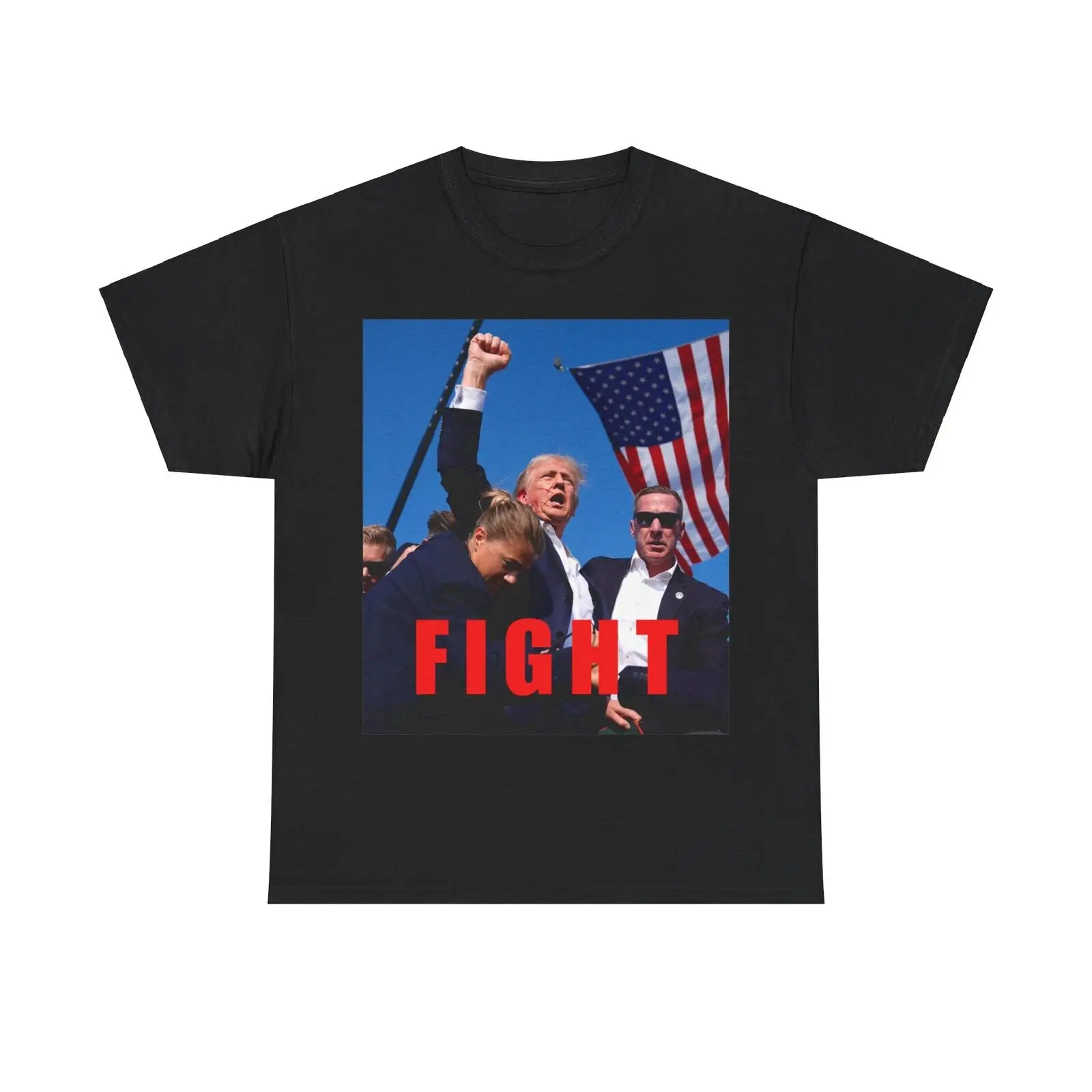 Donald Trump's Fight For America T-Shirt, Patriotic Gift For Friends Him Her