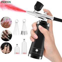 Airbrush Nail With Compressor Mini Airbrush Art Painting Kit for Nail Art Cake Painting Portable Hand Sprayer Gun Airbrush Nail