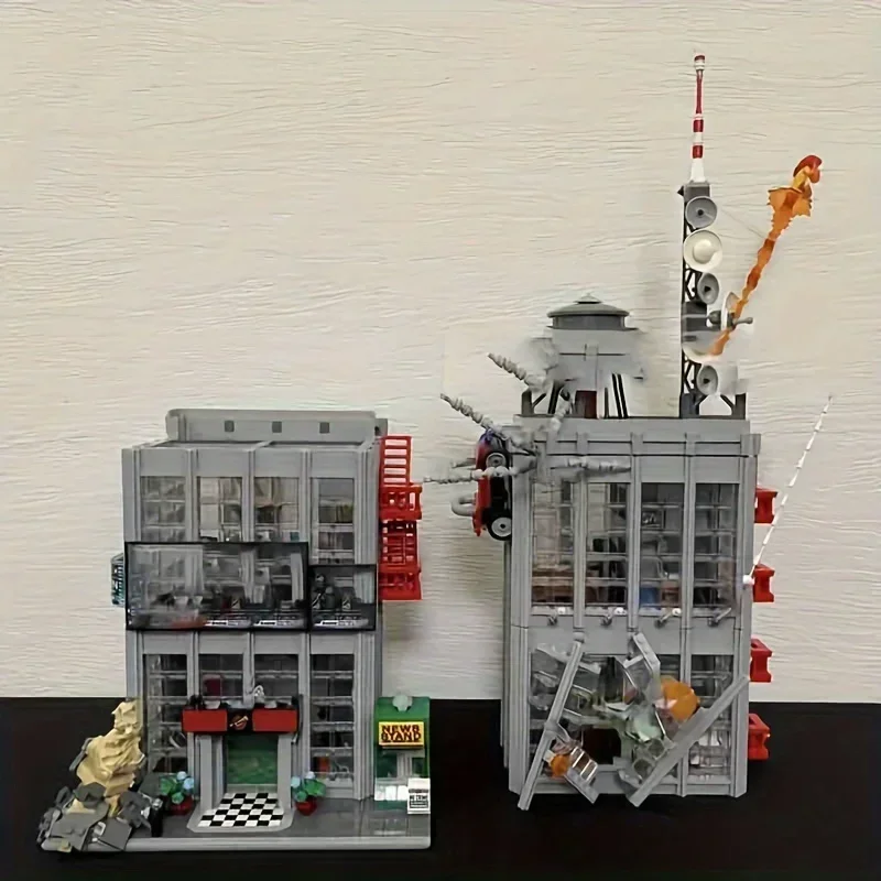 3772PCS The Daily Bugle Newspaper Architecture Building Blocks Assemble Bricks Toy Anniversary Set For Children Kid Gift