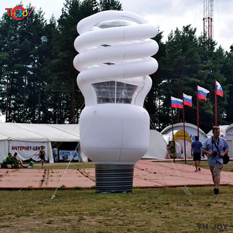 大型模擬照明インフレータブル電球 3m/4m 高さ カスタマイズされた吊り下げランプバルーン コンサート天井用ライト付き