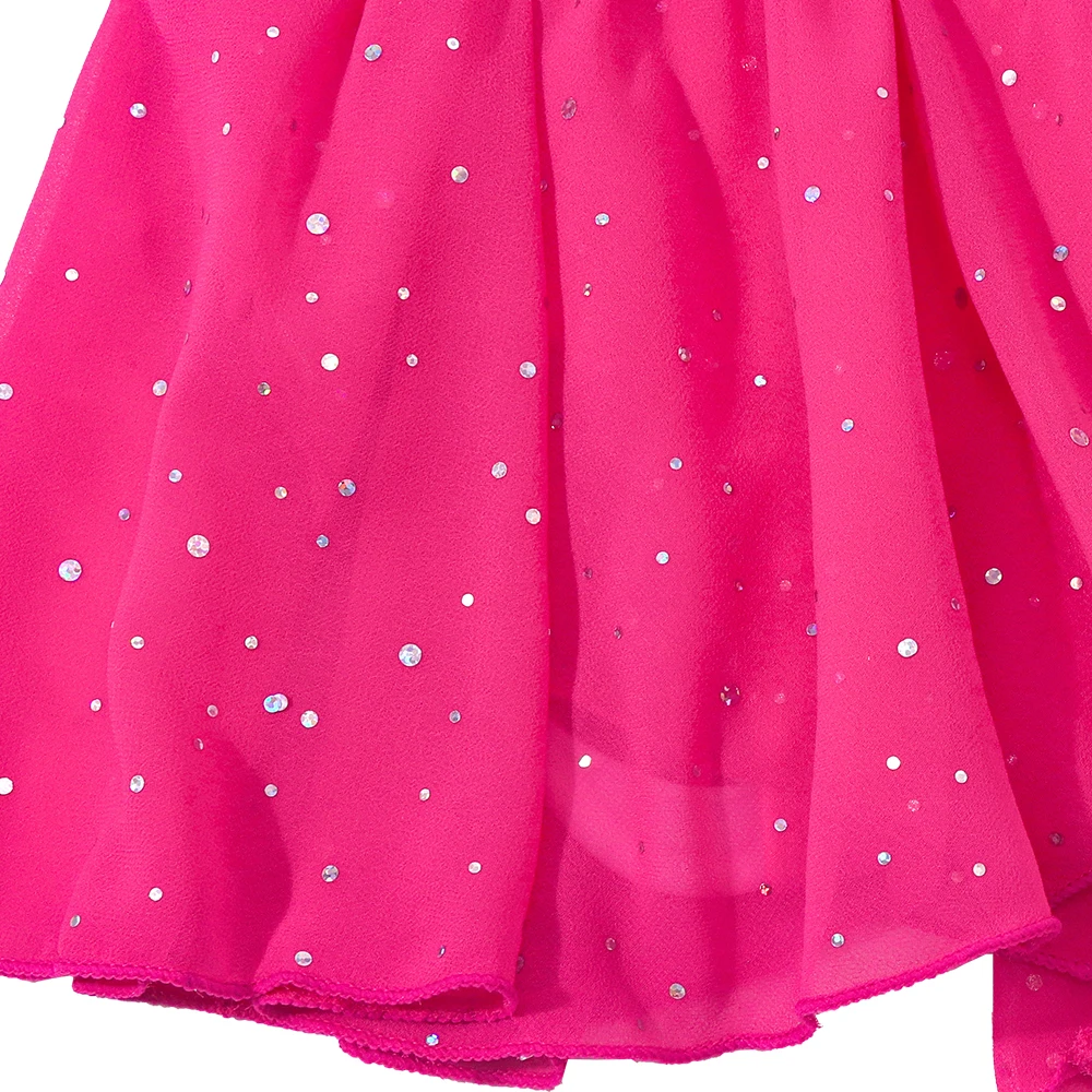 فستان رقص باليه للفتيات بدون أكمام توتو متجنب ثياب سباركلي ملابس الجمباز راقصة الباليه أزياء أداء المسرح #5