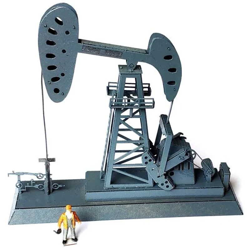 

1:87 Drilling Oil Well Model Train Ho Scale DIY Building Kits Sand Table Scene Accessories