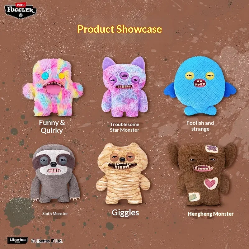Zuru Fuggler Bigg Fugg Series 2 Funny Ugly Monster Plush Stuffed Doll Collectible Ornament Hobby Decor Gift In Stock