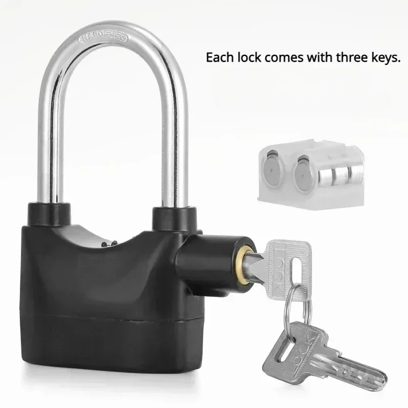 Motorcycle anti-theft alarm lock, electric bicycle exterior door anti-theft lock 110db