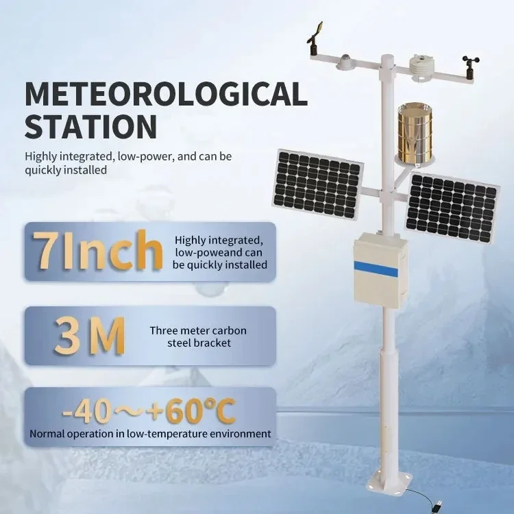 GPRS 4G Sensor Humidity Sensor Agrlture Farm Industry Environment Climate All In One Weather Station