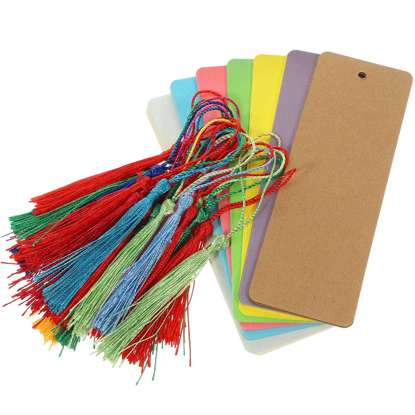 Graffiti Bookmark Cardboard Tassel Student Party Polyester Plain Bookmarks Craft Kit