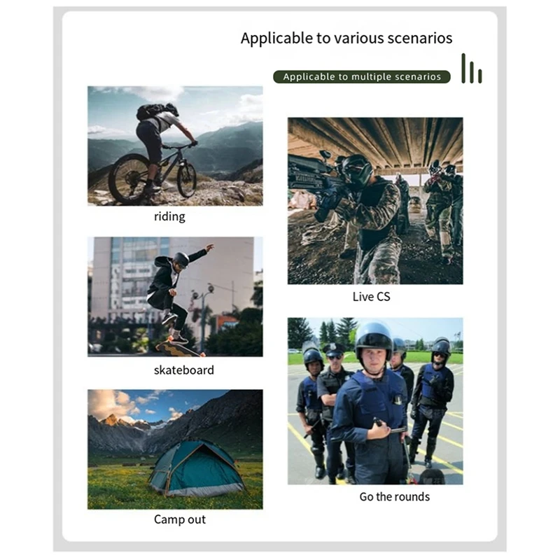 Casco inteligente para MICH2000, ligero y fácil de entrenar, multifuncional para casco de protección de jugador de juegos CS