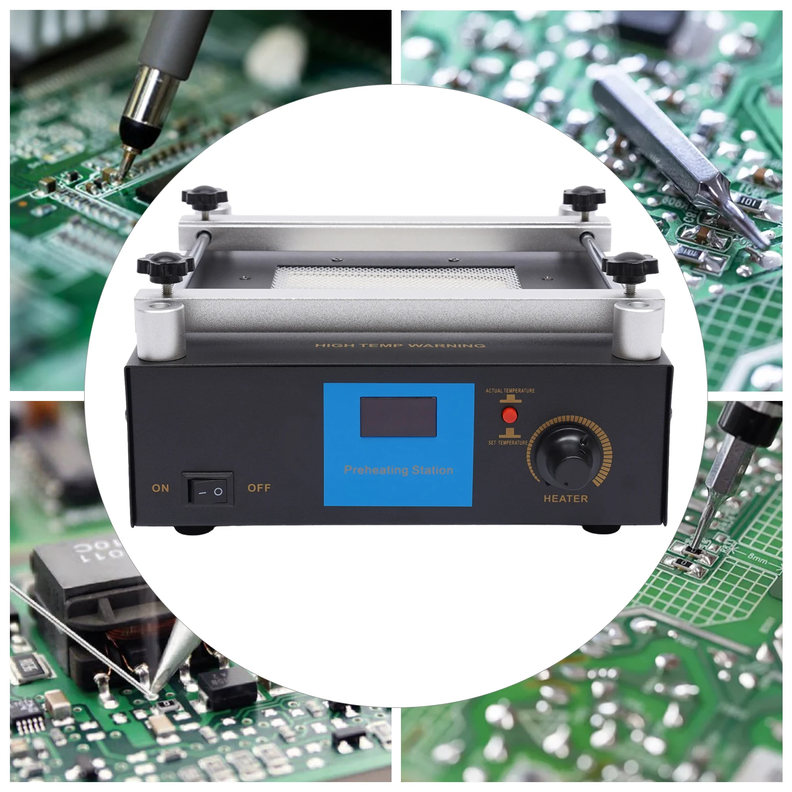 

450W Infrared Preheat Soldering Station Preheating Workbench for Electronic Component Drying PCB Board Heating Work Processing