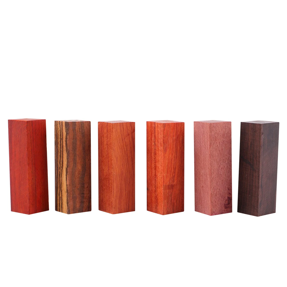 

6pcs DIY Handmade Pen Blanks Unfinished Wood Craft Timber Material Rod Stabilized Natural Unique