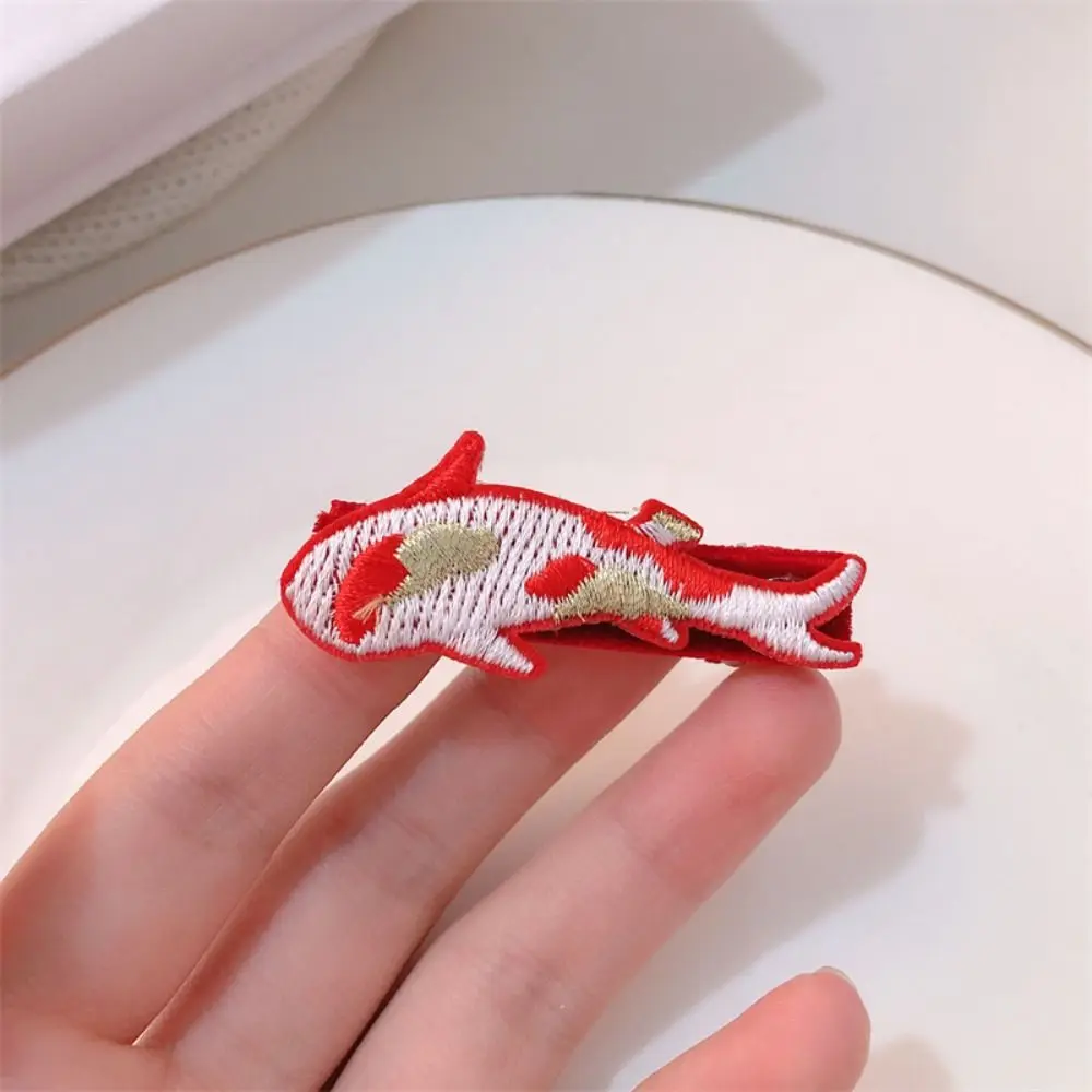 

Embroidery Children Red Hairpin Lion Dance Mascot Dragon Hanfu Hair Sticks Cloth Girl Hair Accessories Ancient Style Hairpin