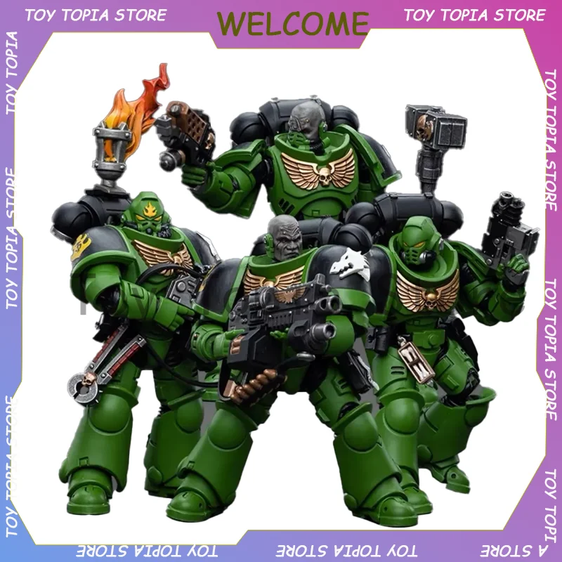 JOYTOY 1/18 Warhammer 40K Salamanders Eradicators Brother Xavak Action Figurine Anime Figures Statue Collection Model Decor Toys