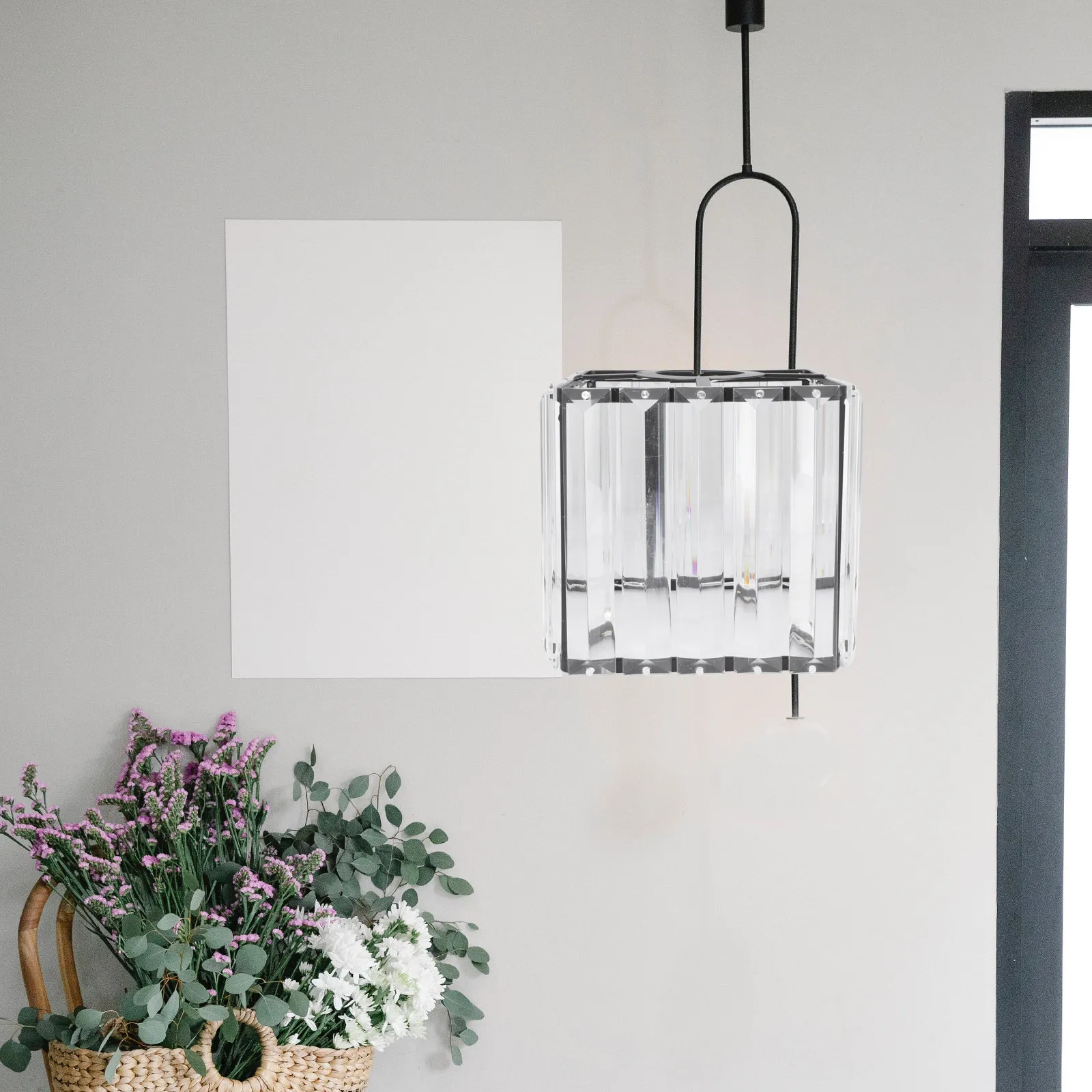 Delicate Glass Ceiling Lampshade Artistic Stylish Light Cover for Home Decorative Interior Easy Install Dust Insect Protection