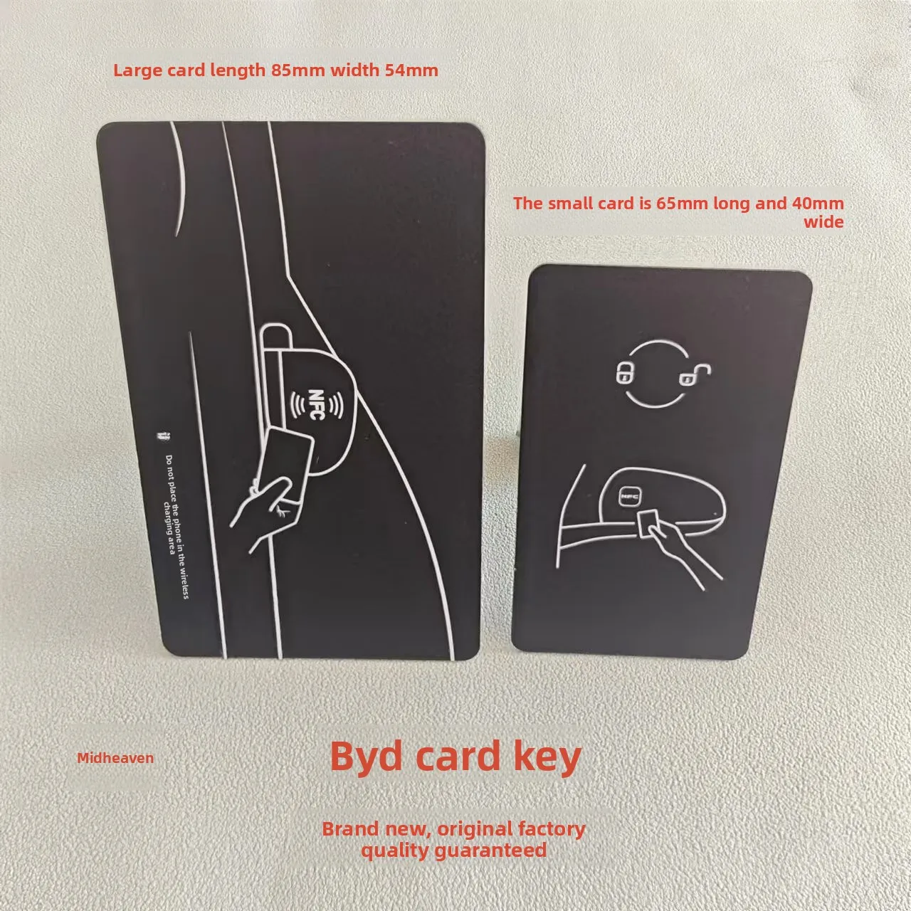 Original BYD Smart Car Key NFC Card for BYD Seagull/Dolphin/Sealion/Seal/Song/Yuan/Tang/Han/E2/Leopard 5/8 Plus L Auto Parts