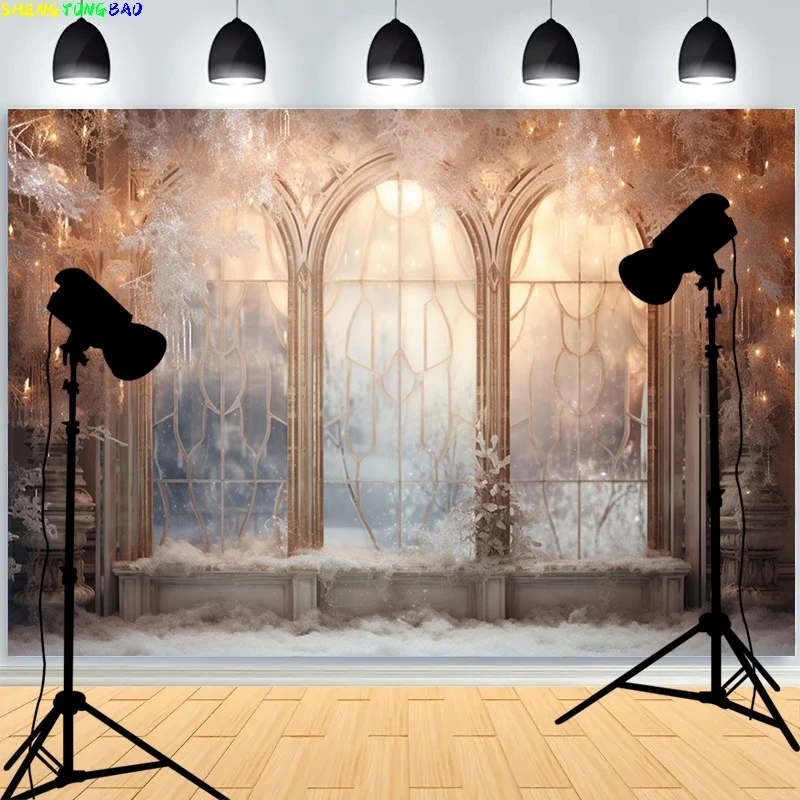 خلفية التصوير الرقمي لعيد الكريسماس ، مدفأة دعامة ، خلفية استوديو صور للعطلات ، هدية العام الجديد ، عطلة الشتاء ،