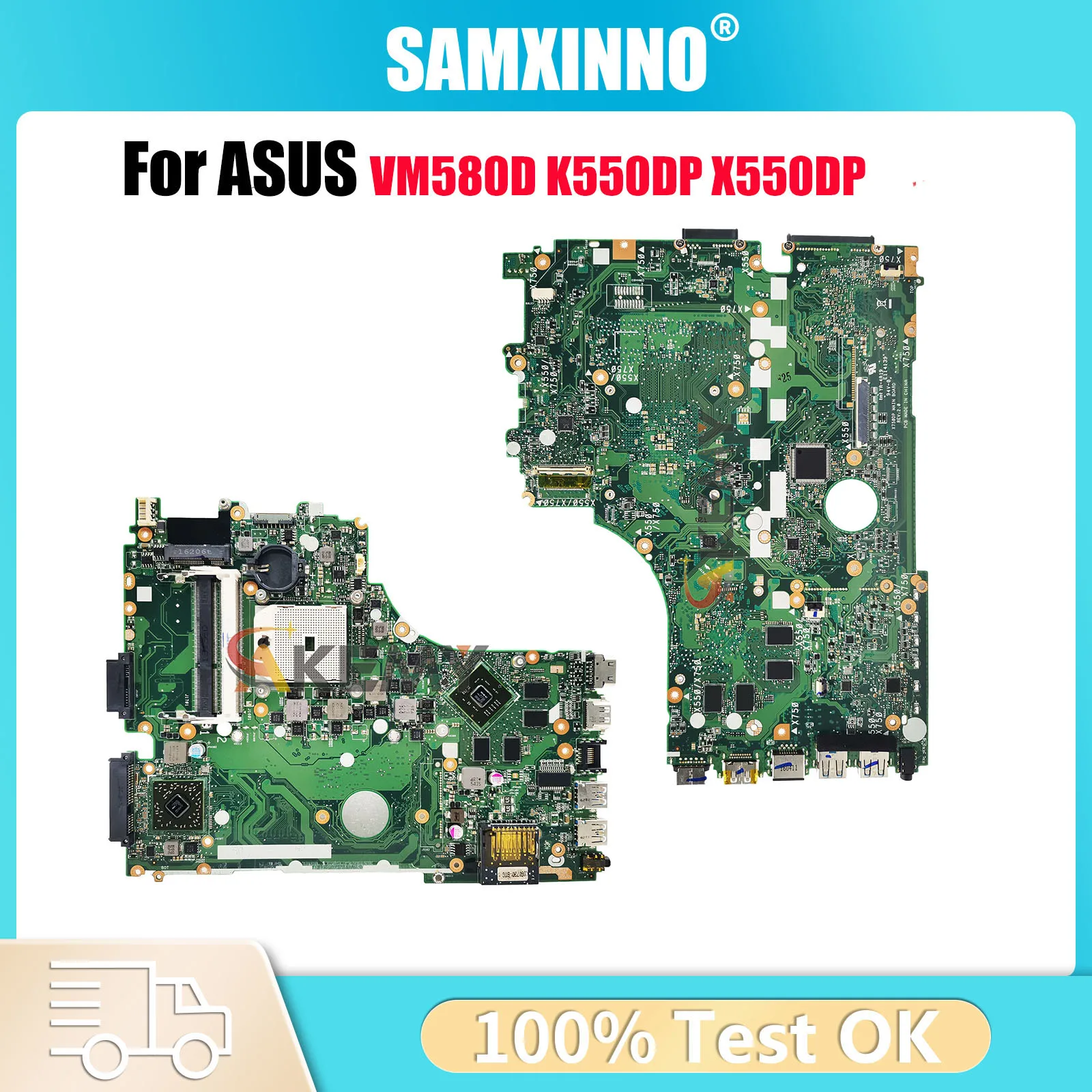 

X550DP Laptop Motherboard For ASUS VivoBook X550DP VM580D X550D K550DP Notebook Mainboard in stock 100% tests OK fast shipping