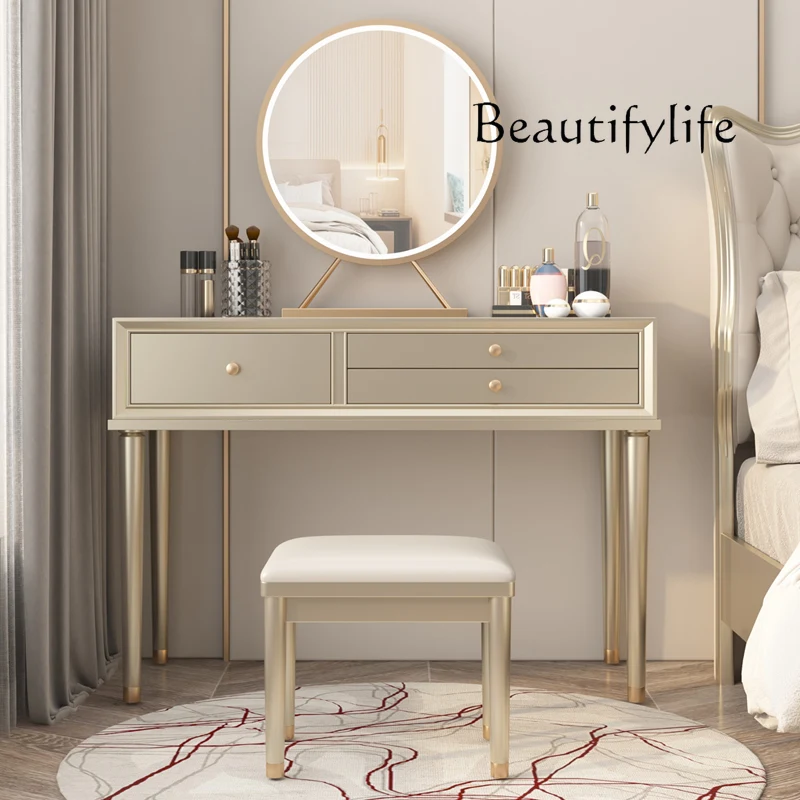 

Solid wood dresser, bedroom storage integrated American premium dressing table, modern simple dressing table