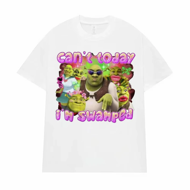 لا أستطيع اليوم أنا مستنقع ميمي تي شيرت ملابس نسائية موضة الهيب هوب الصيف تي شيرت غير رسمي #1