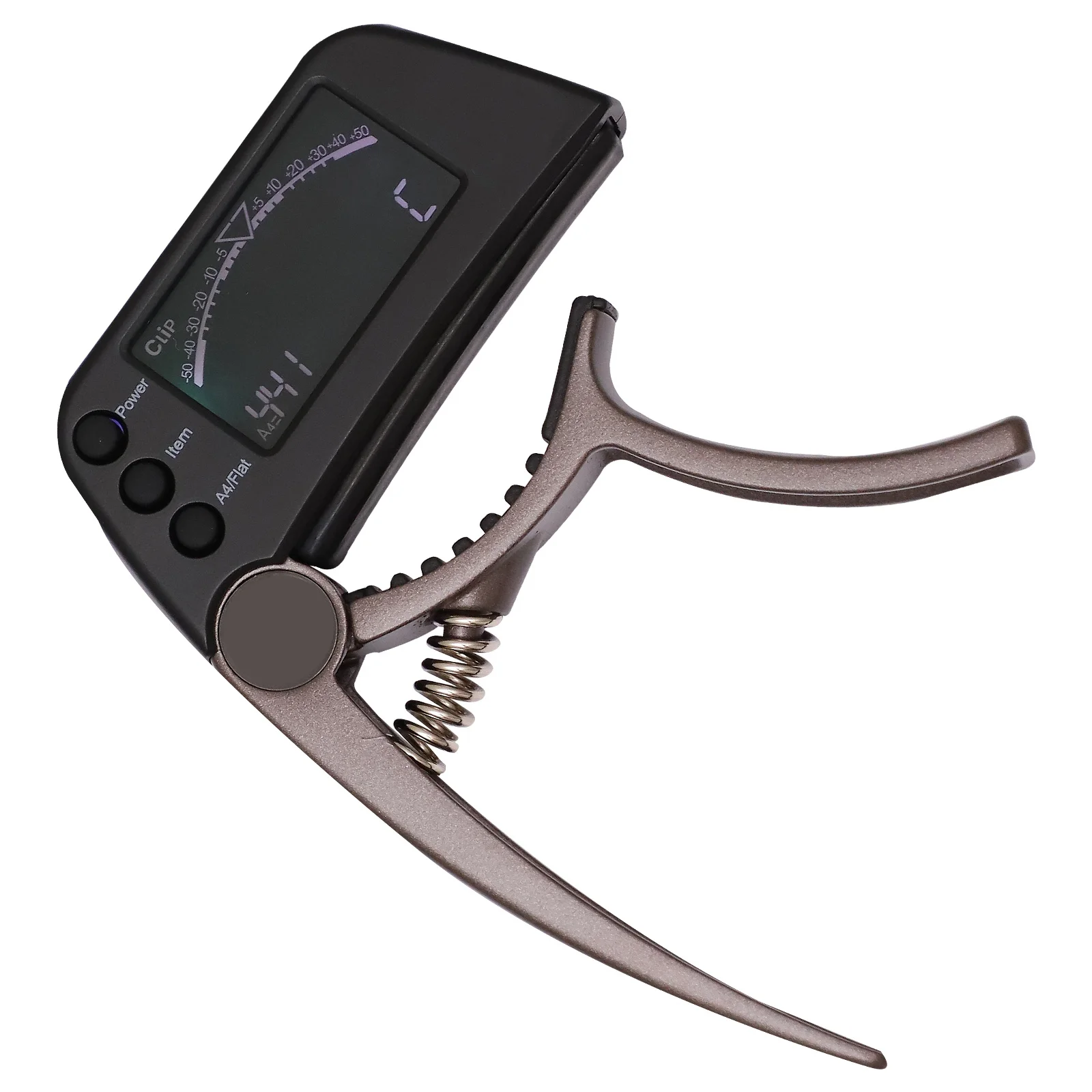 

1pc Guitar Capo Tuner Bass Clip Acoustic Electric Musical Instrument Accessory Portable Alloy Tuner For Folk Guitar