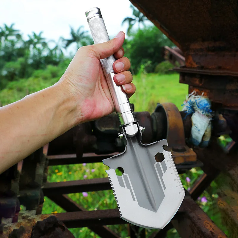 Multifunctional Hand Shovel Folding Gardening Sapper Shovel Outdoors Mini Camping Shovels Portable Manganese Steel Shovels