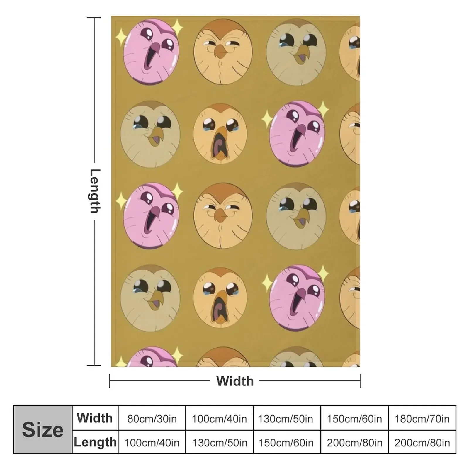 Hooty Faces Throw Blanket Extra Large Throw Cute Plaid Polar Blankets