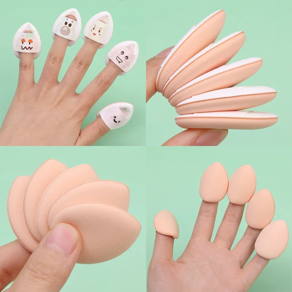 Cartoon Finger Cosmetic Puff Air Cushion Face Concealer Foundation Mini Powder Puff Soft Makeup Sponge Professional Beauty Tools