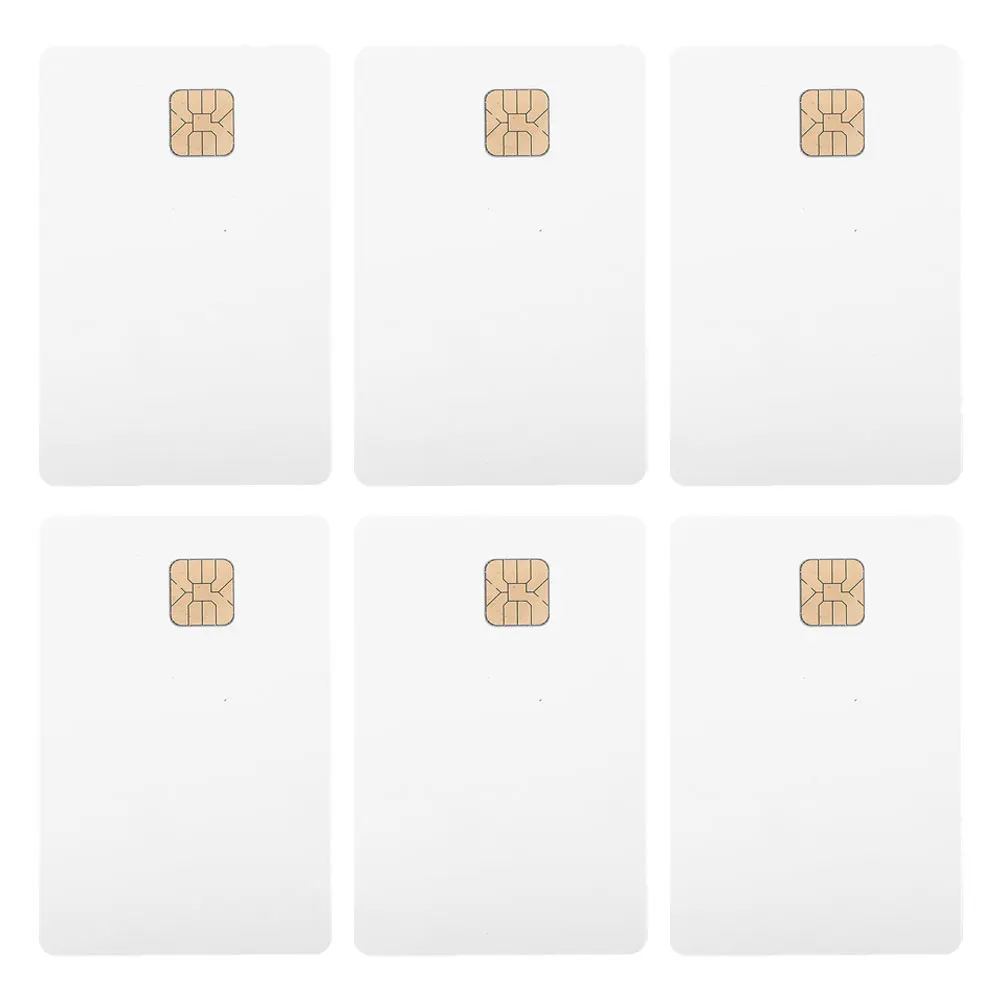 6Pcs Identity Recognition Card PVC Blank for Driver Id Access Control System Printable White Id Cards for Truck