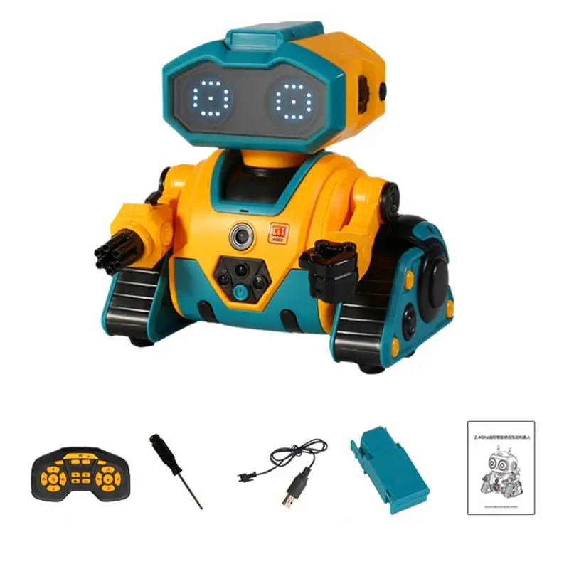 AS96-2.4G Remote Control Robot Intelligent RC Robot Induction Interactive Dance Music Gesture Sensing Birthday Gift A