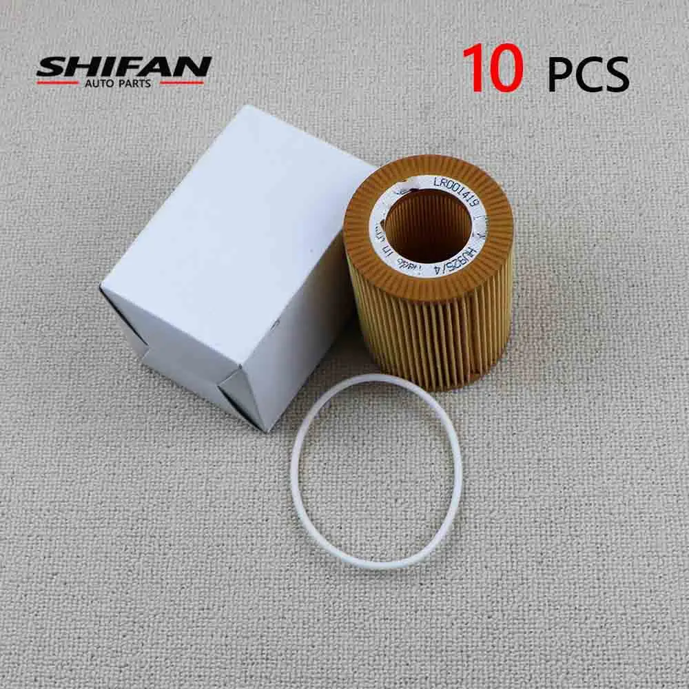 

10 Pcs LR001419 Oil Filter With Gasket For Land Rover LR2 2008-2012 For VOLVO S80 V70 XC60 XC70 XC90 LR001419