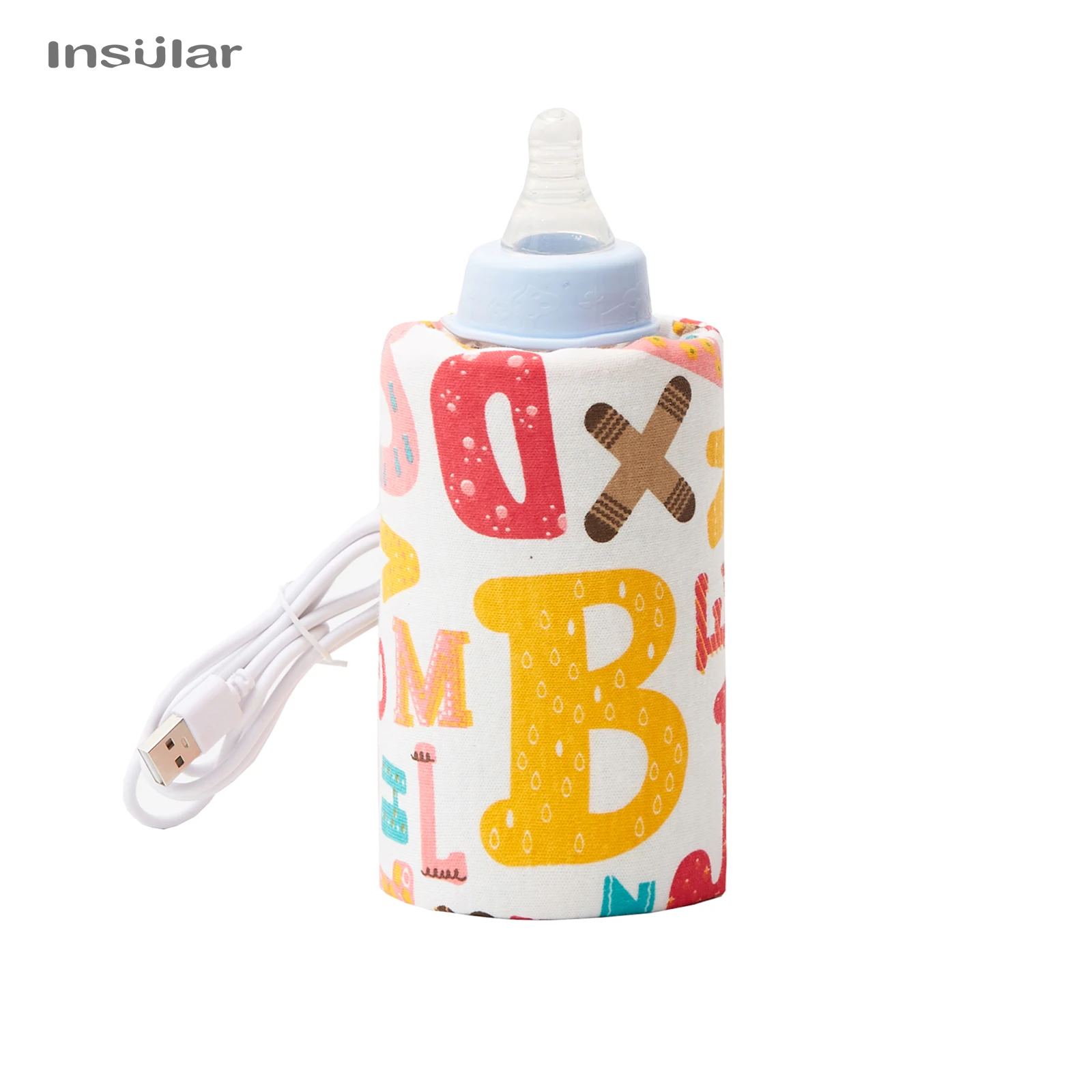 USB Milk Warmer Insulated Bag Portable Travel Cup Warmer Baby Nursing Bottle Cover Warmer Heater Bag Infant Feeding Bottle Bags