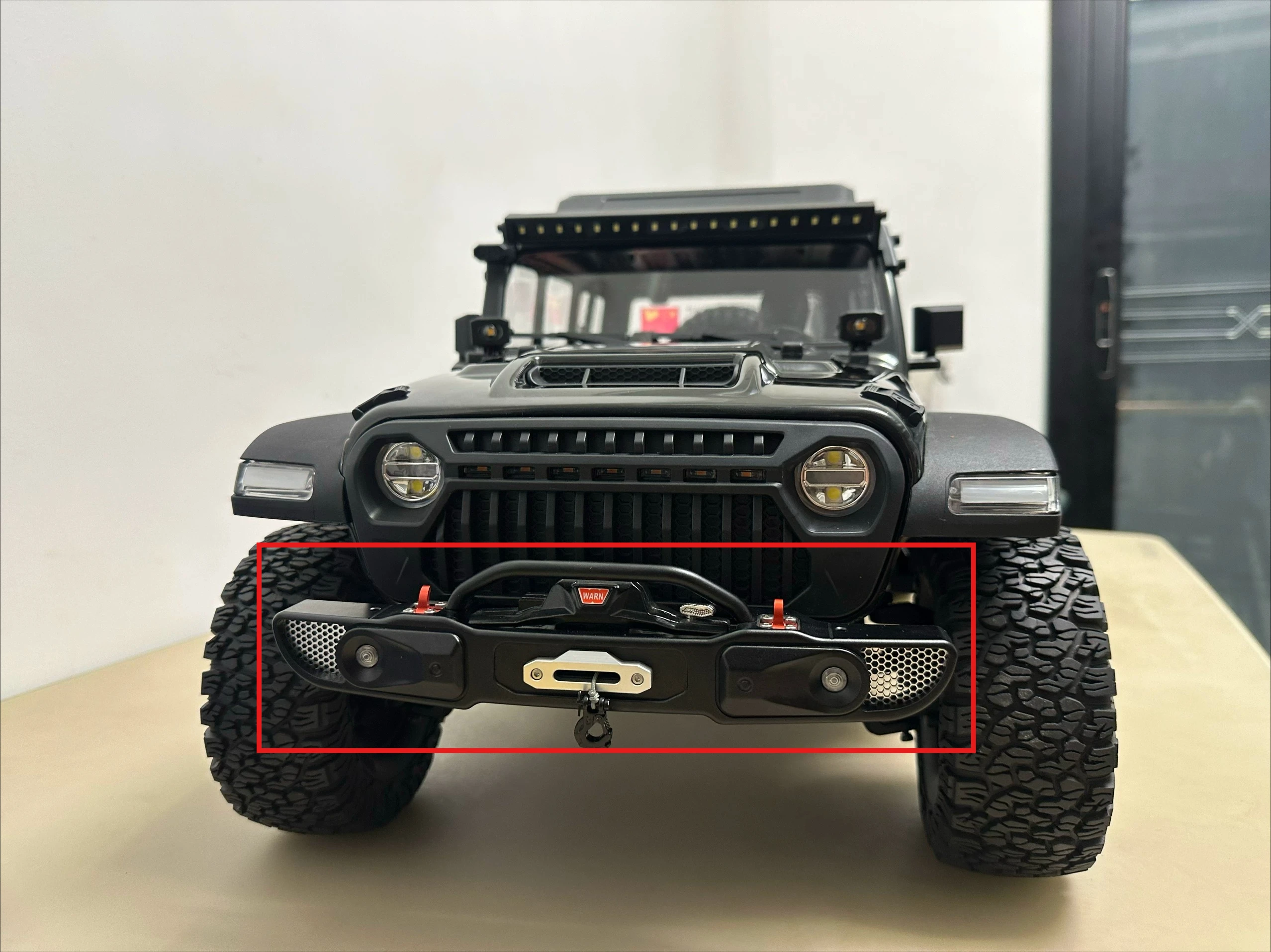 RC Crawler Upgrade Parts Custom CNC Machined Metal Front Bumper For CK5811 1/7 Scale RC Model Spare Replacement Accessories